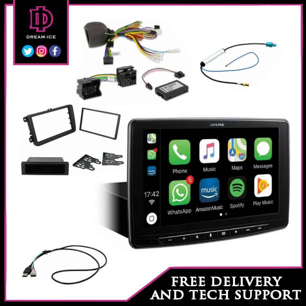 VW Amarok 2015/16 Alpine ILX-F905D Halo 9 with Alpine Pro Perfect Fit Kit and Camera Retention