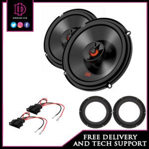 JBL CLUB 622F with speaker rings and speaker adapters for VW Transporter T5 T6