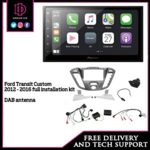Ford Transit Custom 2012 - 2016 Headunit Replacement kit ( Wireless Pioneer SPH DA360DAB )