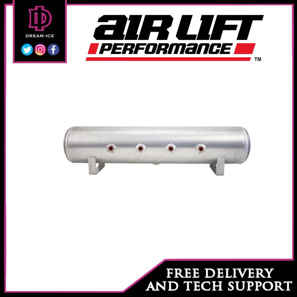 Air Lift 11957 - Aluminium 4 Gallon Tank - Raw Finish