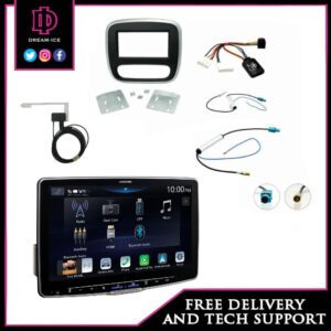Renault Trafic 2014 > 2019 Alpine ILX-F115D Halo 11 (wireless CarPlay) 11″ floating screen & full Installation Kit