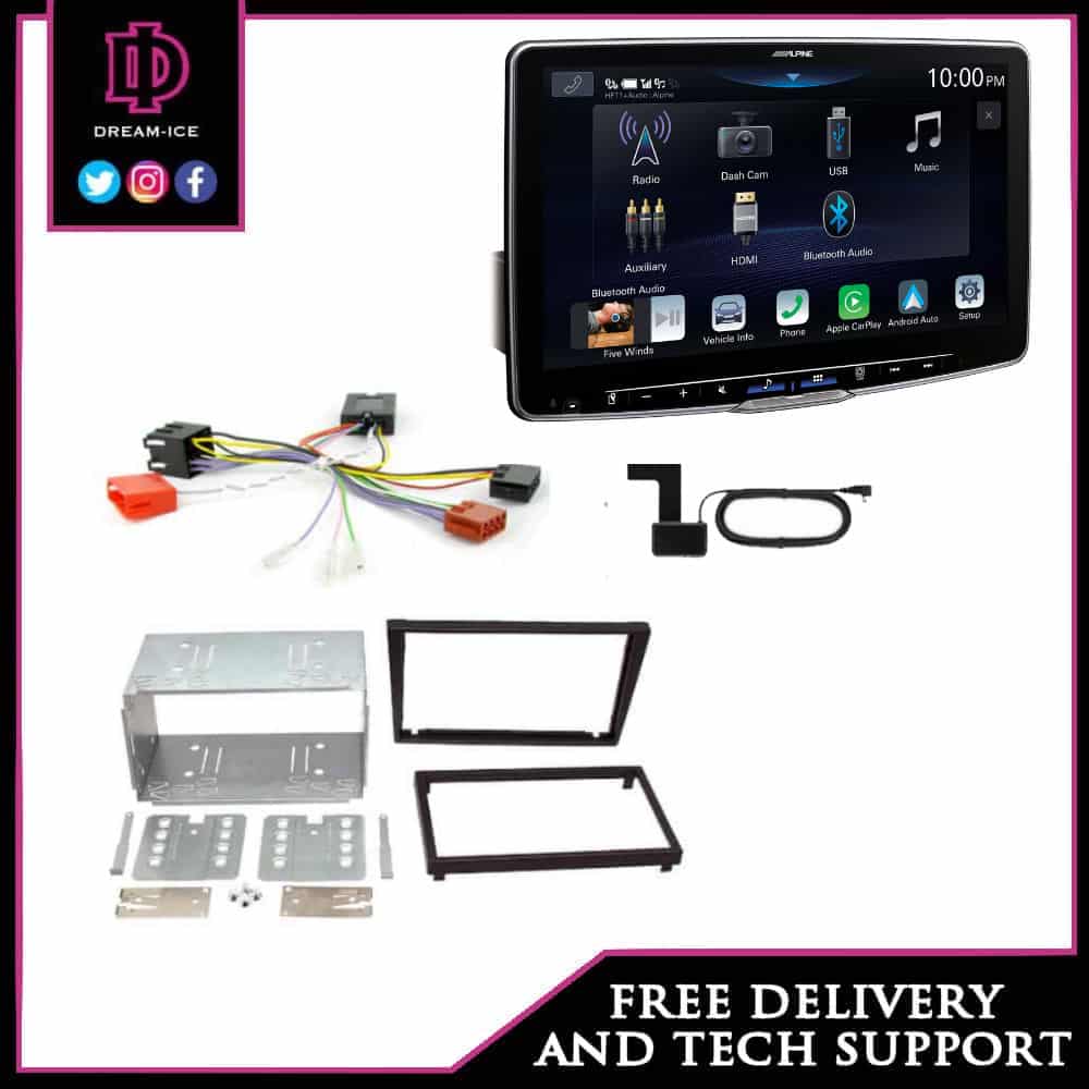 Renault Trafic Pre 2014 Alpine ILX-F115D Halo 11 (wireless CarPlay) 11″ floating screen & full Installation Kit