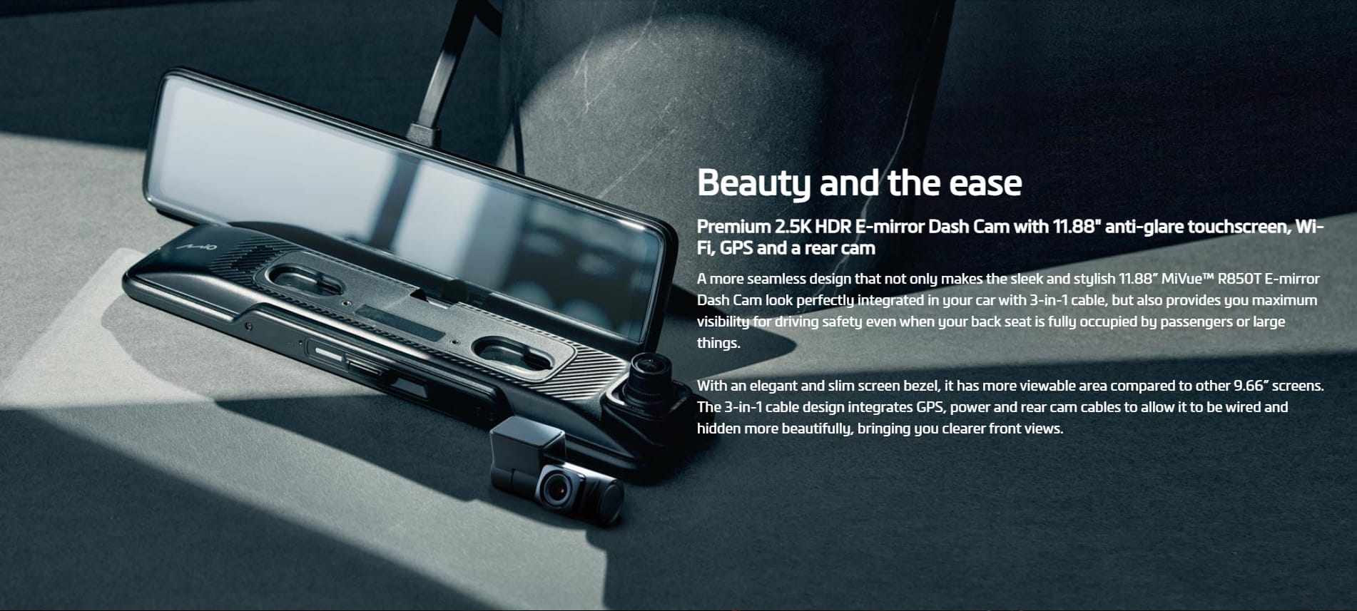 MIO MIVUE R850T WiFi GPS 11.1