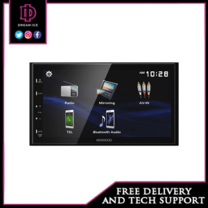 Kenwood DMX129BT - 6.8" Mechless Android Mirroring Bluetooth USB Car Stereo