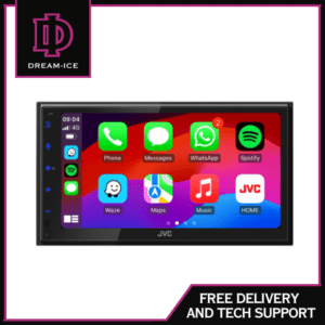 JVC KW-M595DBT - 6.8” Wired CarPlay Android Auto Mirroring DAB+ Radio Multimedia Screen
