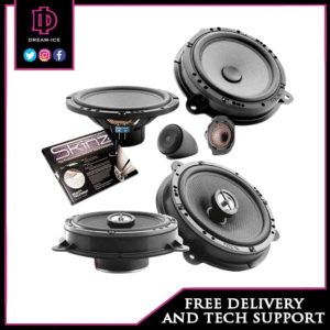 Nissan Focal - 2-Way Car Component Speakers & Rear Coaxial Speaker Upgrade for X-Trail, Qashqai, Juke